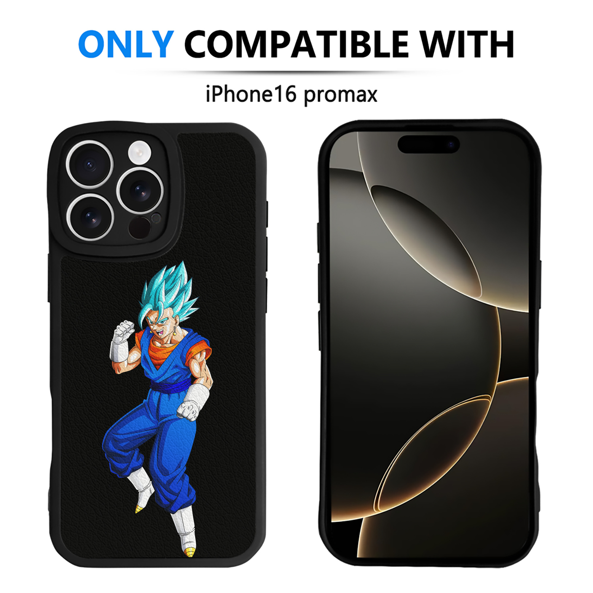 （画像用） ドラゴンボール ベジット DRAGON BALL Vegetto 【iPhone 16シリーズ対応】シリコンスマホケース（レザー調） 材質：シリコン